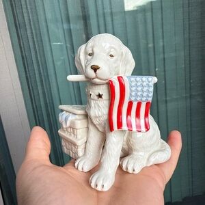 Lenox‎ Patriotic Puppy Figurine – Golden Year of Puppies Collection - Retired